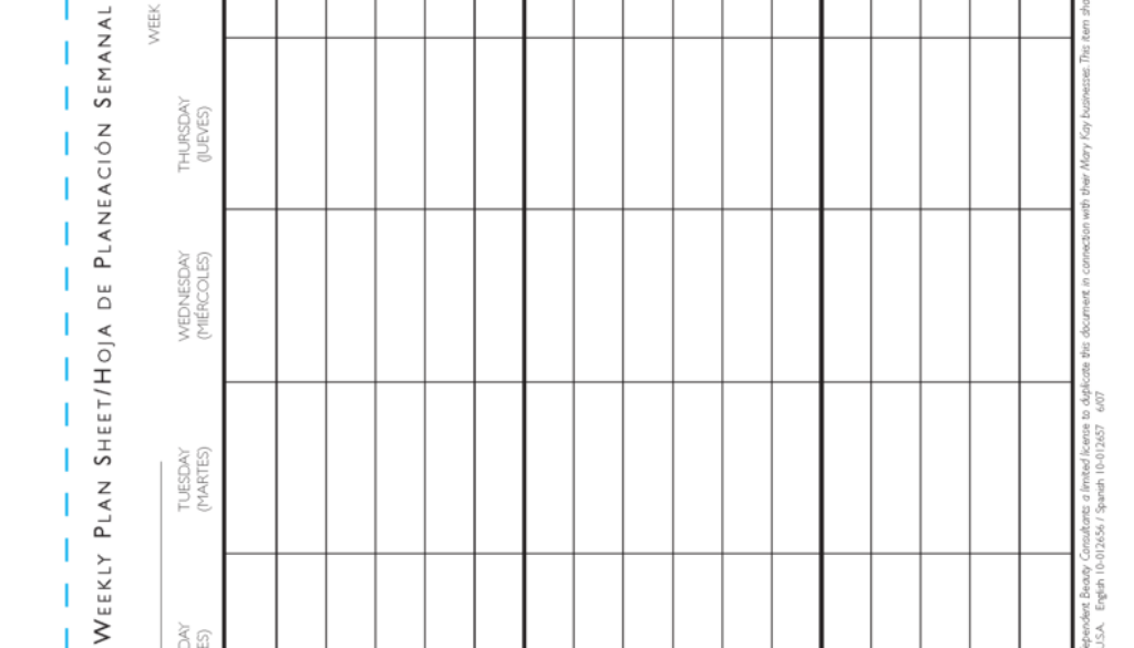 WeeklyPlanSheet