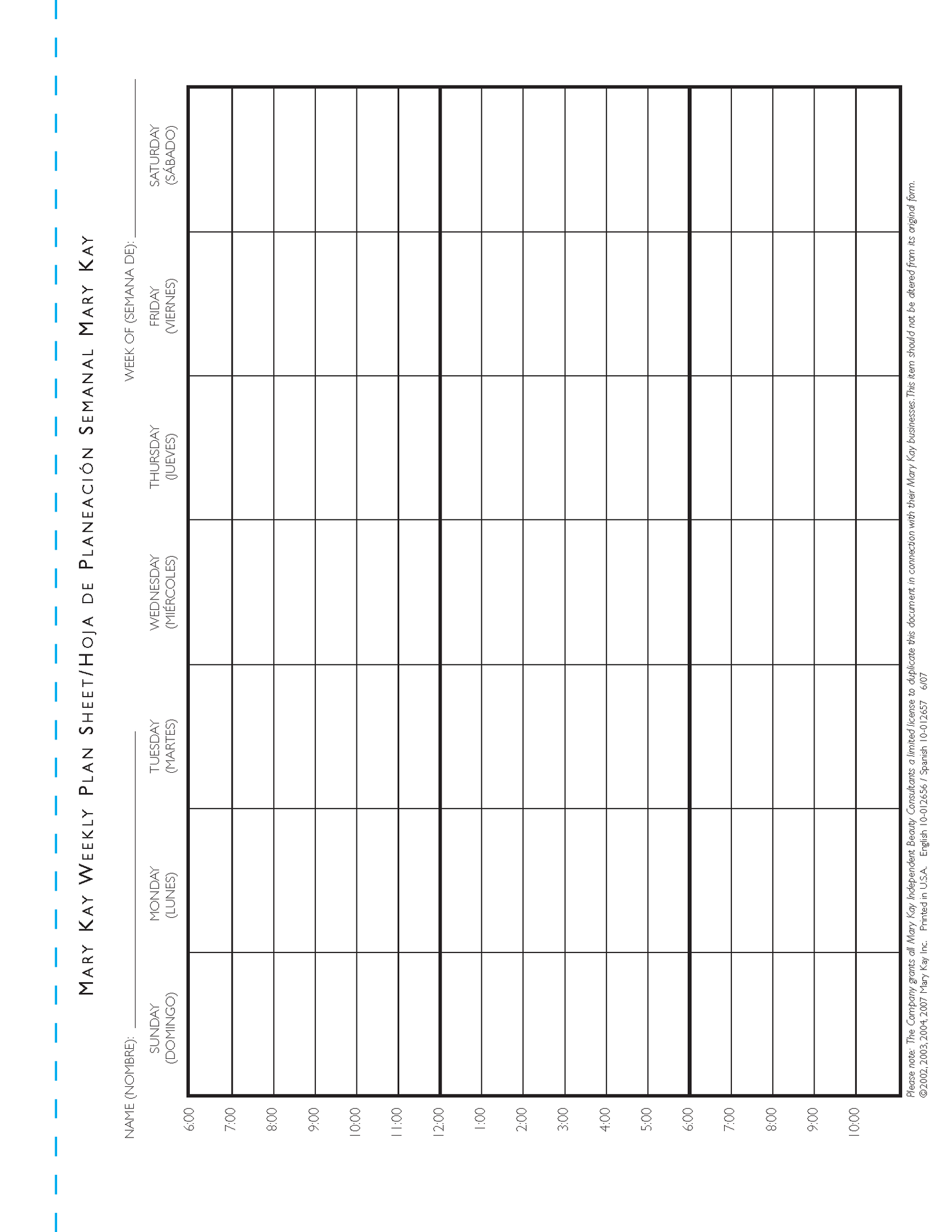 WeeklyPlanSheet